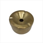 Round ashtray, made of stainless steel, Wei, 10.3 cm, golden color